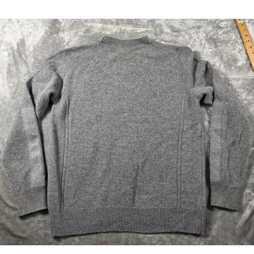 Andrea Fenzi Sweater Mens (It Sz 50/ US Small) Merino Wool Elbow Patch Italy NWT